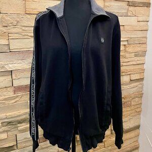 Calvin Klein Tech Jersey, Men's Full Zip Jacket Black  Size Medium